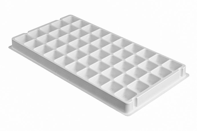 8500-W Square Pocket Packaging Tray - 1.625