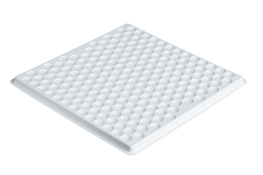 White Round Foam Plate Retail Pack