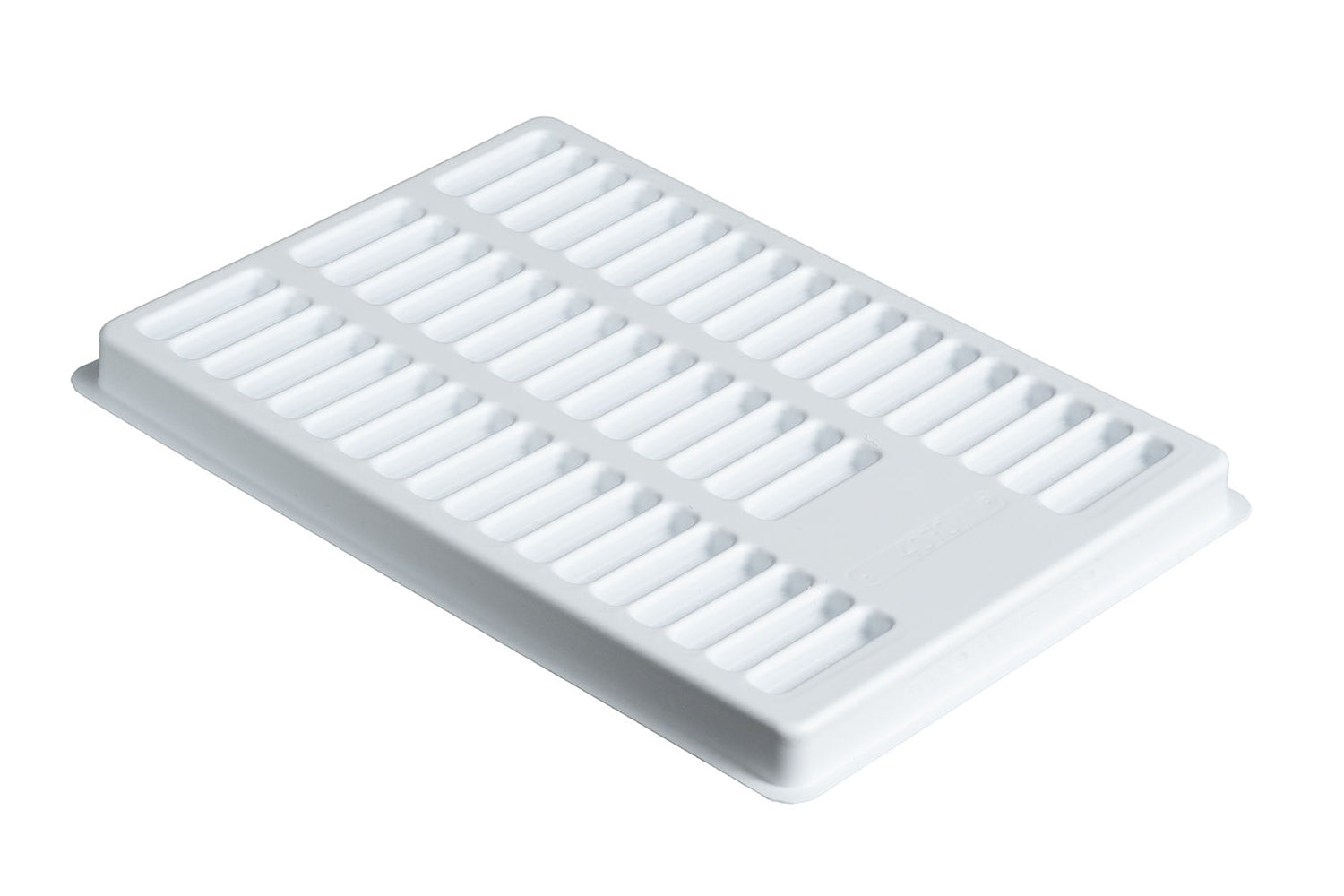 4070-W Rectangular Pocket Packaging Tray - 1.7
